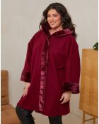 Manteau Louna rouge bordeaux