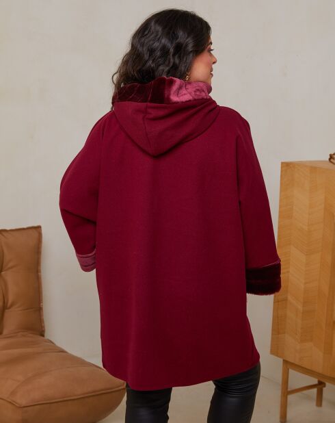 Manteau Louna rouge bordeaux