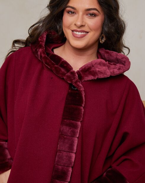 Manteau Louna rouge bordeaux