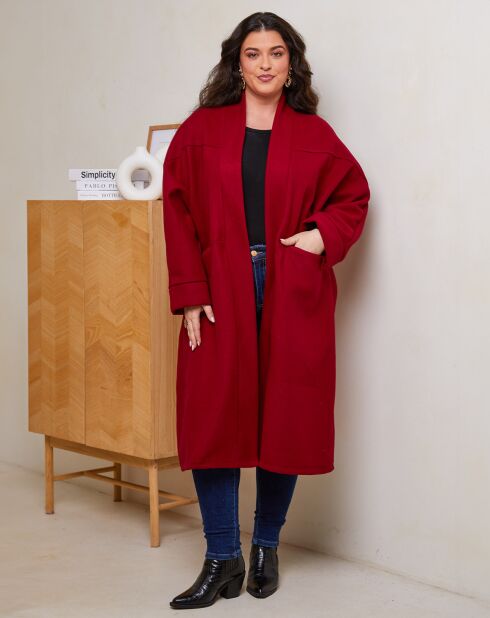 Manteau Sarah rouge