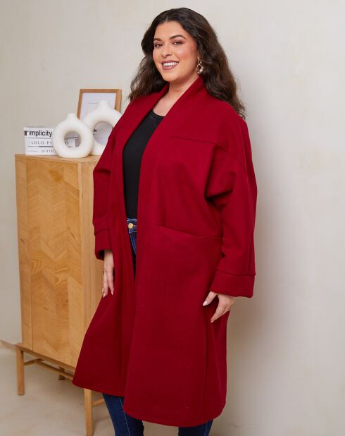 Manteau Sarah rouge