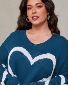 Pull Agathe bleu