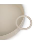 Plateau circulaire beige - 5x42x30 cm