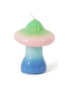 Petite bougie champignon lever de soleil multicolore - 9.9x7.5x7.5 cm