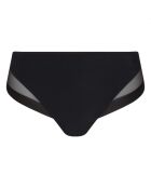 Calzoncillos generosos de microfibra y tul negros