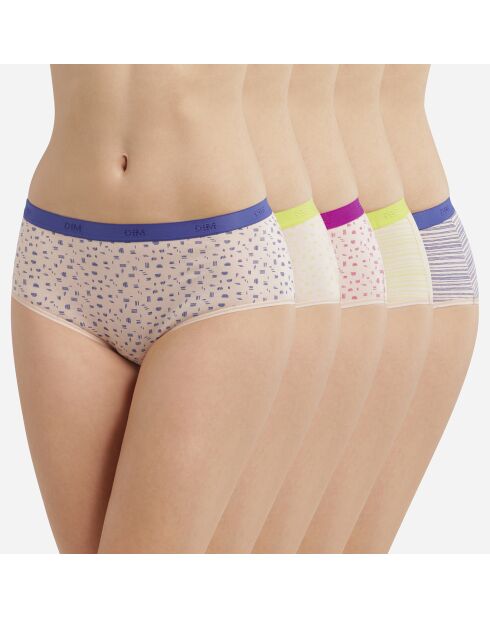 5 Boxers Les Pockets multicolores