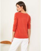 Pull Rose rouille