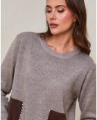 Pull Capucine taupe