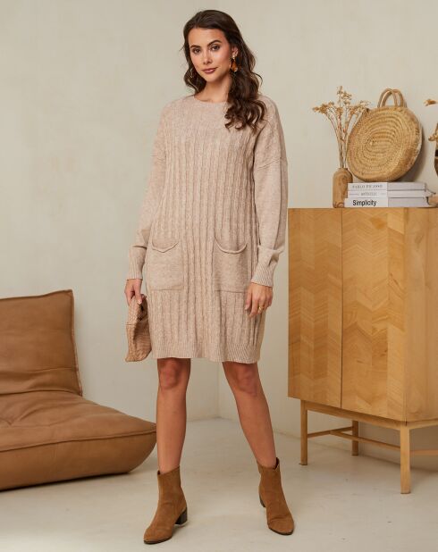 Robe Lyna taupe