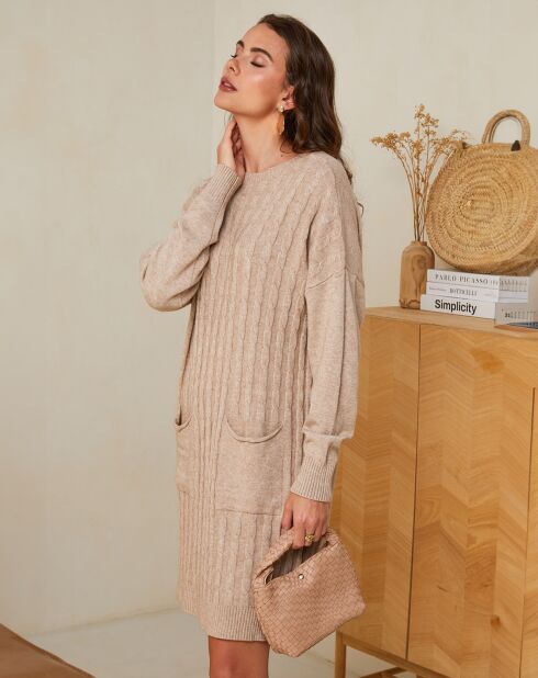 Robe Lyna taupe