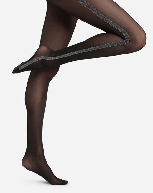 Collants Style noir/argenté