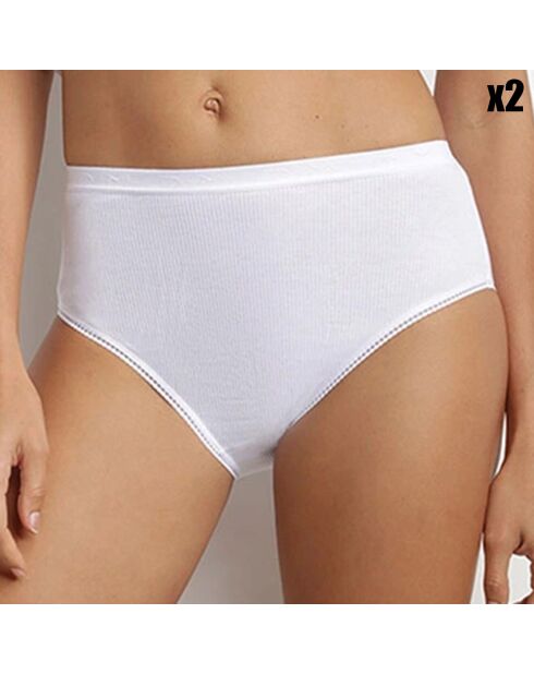 2 Culottes Pur Coton blanches