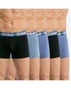 5 Boxers Powerful bleu/noir