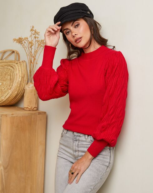 Pull Ava rouge