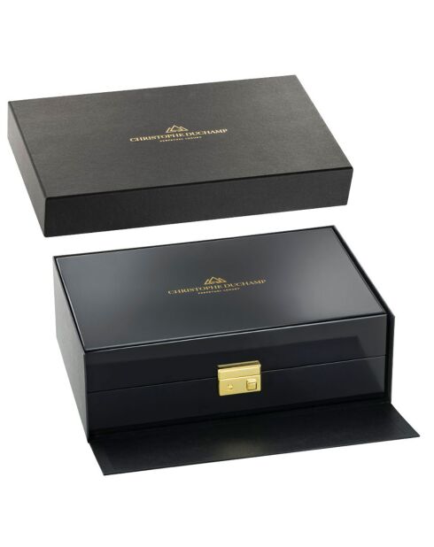 Coffret de Luxe 6 Montres en Bois noir - 31.8 x 21.3 x 10 cm