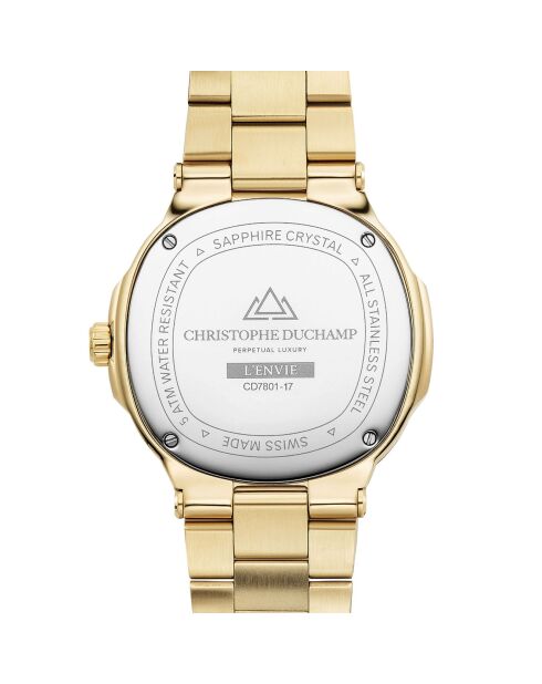 Montre Homme Quartz en Acier L'Envie dorée