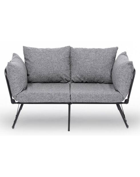 Canapé convertible 2 places Viper gris clair - 150x78x60 cm