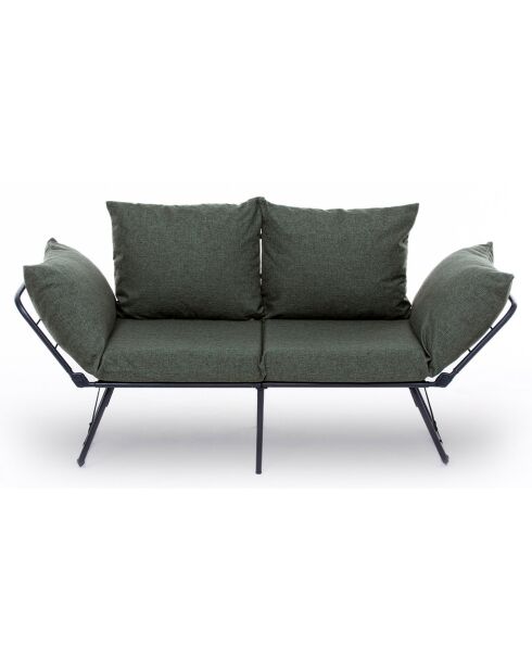 Canapé convertible 2 places Viper vert - 150x78x60 cm