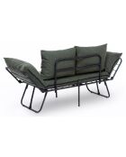 Canapé convertible 2 places Viper vert - 150x78x60 cm