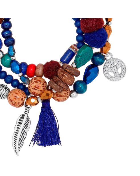 Divolia silberfarben/mehrfarbiges Armband