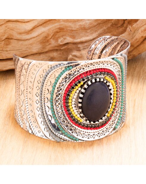 Bracciale Grieka argento/nero