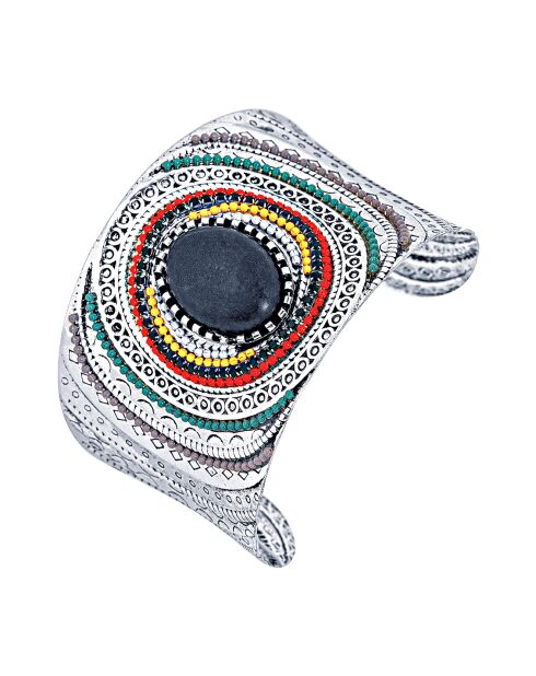 Bracciale Grieka argento/nero