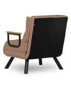 Fauteuil convertible Sando marron clair - 67x41x50 cm