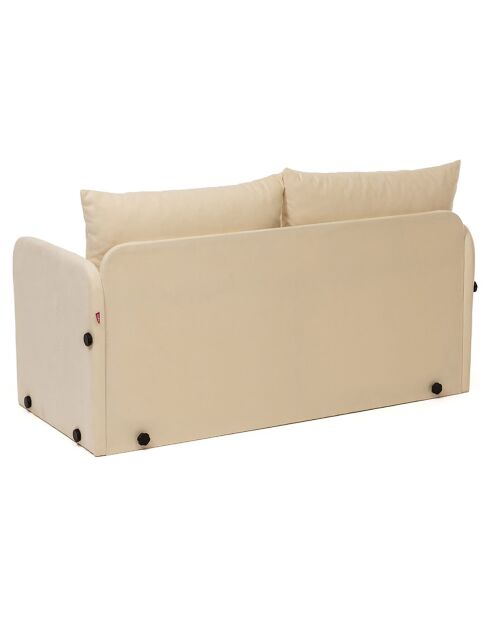 Canapé convertible 2 places Saga XL crème - 148x70x66 cm