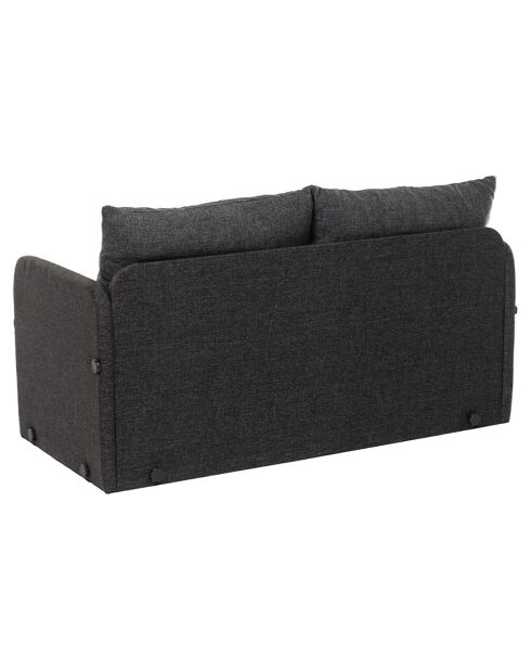 Canapé convertible 2 places Saga XL gris foncé - 148x70x66 cm