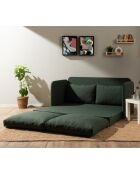 Canapé convertible 2 places Saga XL vert - 148x70x66 cm