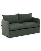 Canapé convertible 2 places Saga XL vert - 148x70x66 cm