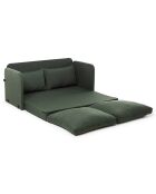 Canapé convertible 2 places Saga XL vert - 148x70x66 cm