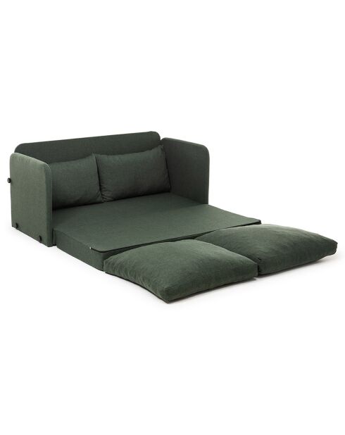 Canapé convertible 2 places Saga XL vert - 148x70x66 cm