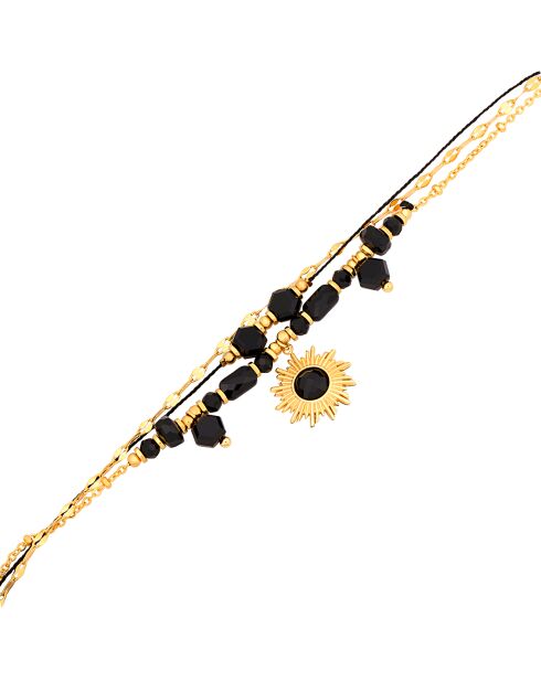 Bracelet Solaxis doré/noir