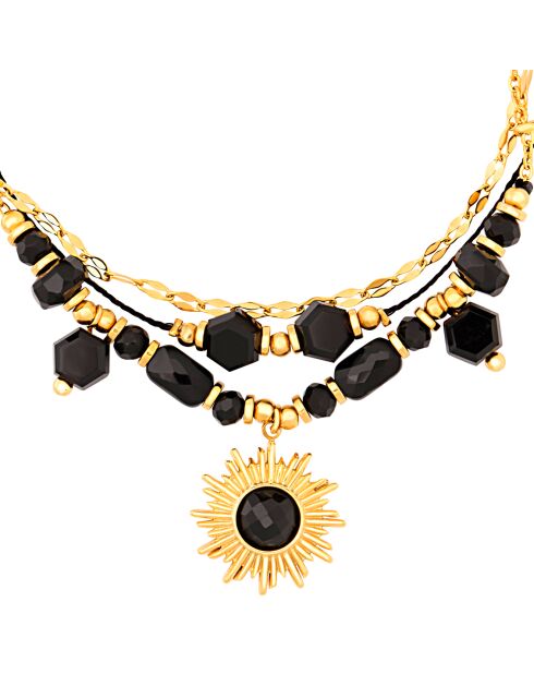 Bracelet Solaxis doré/noir