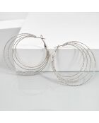 Boucles d'oreilles Eosol argentées