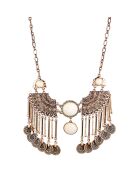 Collar Antolina dorado/blanco
