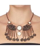 Collar Antolina dorado/blanco