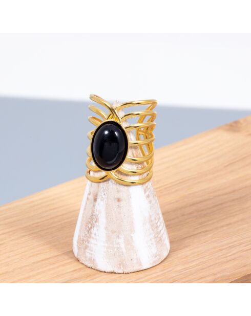 Olma goud/rode verstelbare ring