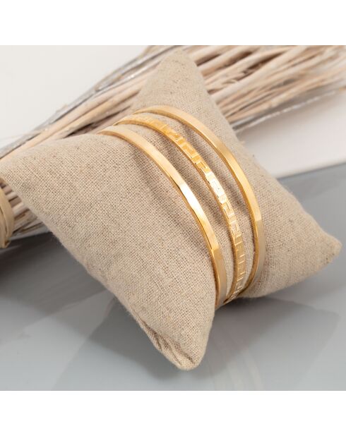 3 Joncs Dohane dorés