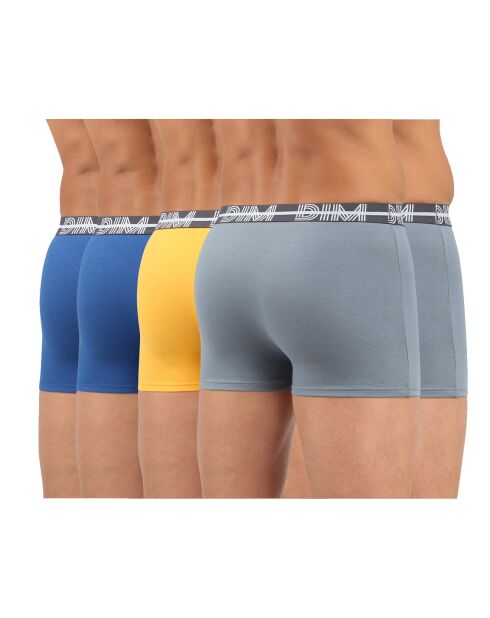 5 Boxers Powerful gris/jaune/bleu
