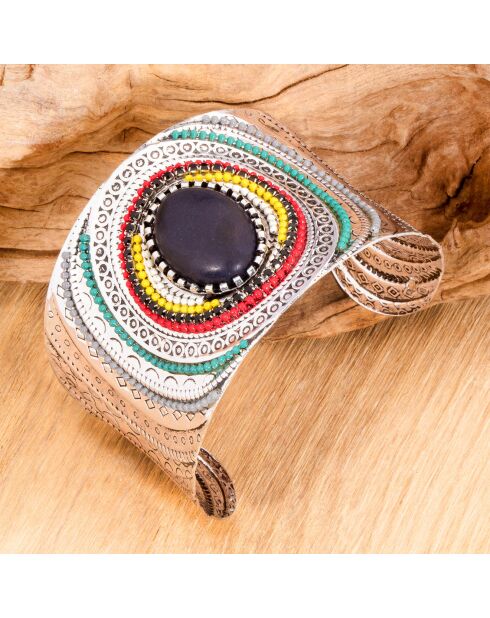 Bracciale Grieka argento/nero