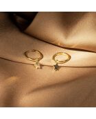 Boucles d'oreilles Isis or jaune