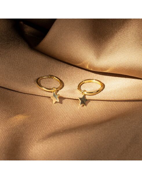 Boucles d'oreilles Isis or jaune