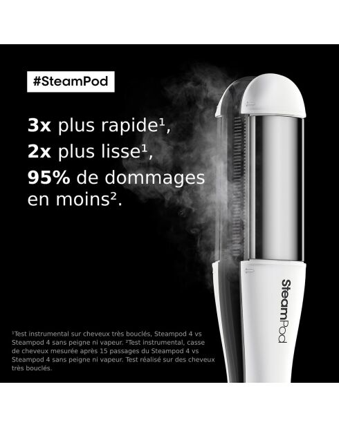 Lisseur Steampod 4 All In One noir/blanc