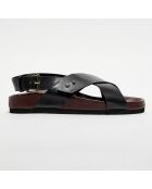 Schwarze Sandalen Olaf