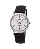 Montre Quartz Femme en Cuir noire