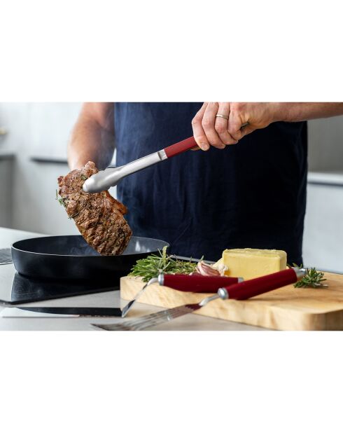 3 Ustensils barbecue d'intérieur rouge