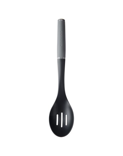 Cuillère fendue à prise souple grise