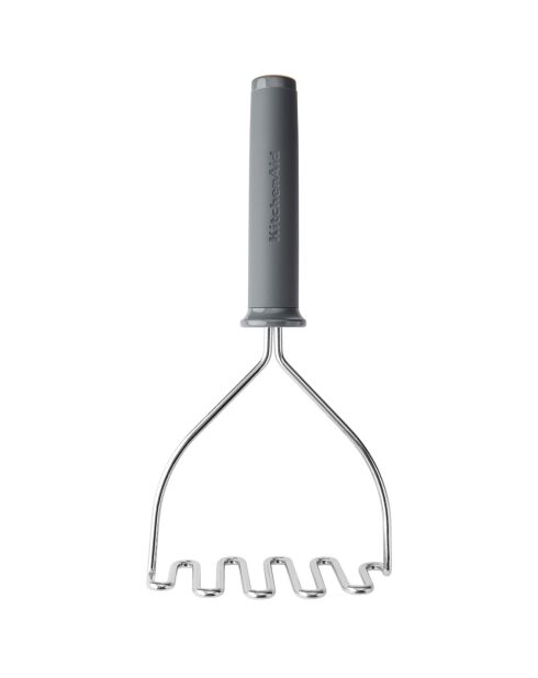 Presse-purée à poignées souples gris